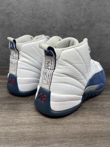 Air Jordan 12 Retro Size 9.5 Mens French Blue Nike White Basketball 130690-113 - Picture 6 of 15