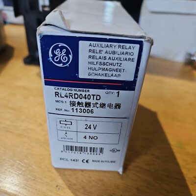 General Electric Hilfsschütz RL4RD040TD 113006 24V OVP