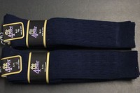 6 PAIRS Women's  knee high sock crew BOOTS socks shoe size 4-10 SOLID NAVY BLUE 1