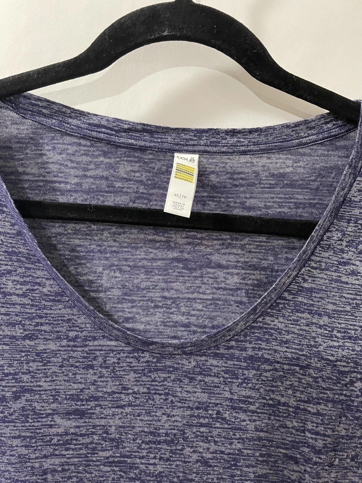 lole top tie side slit shirt