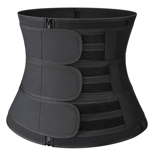 Corsés de entrenamiento de cintura para hombre de 3 correas entrenamiento Cincher adelgazante sauna moldeador corporal - Imagen 7 de 15