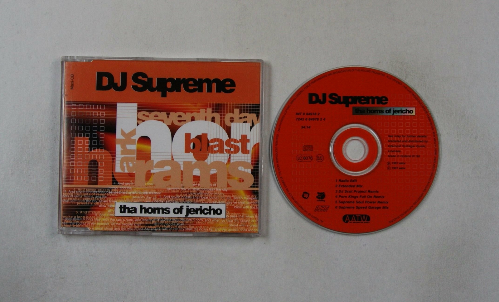DJ Supreme Tha Horns Of Jericho GER CDSingle 1998 eBay