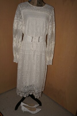 Spell and Gypsy Collective Dawn Belted Midi Dress Cream Size XXL! Rare Size! | eBay Spell and Gypsy Collective Dawn Belted Midi Dress Cream Size XXL! Rare Size! | eBay