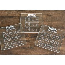 Reusable Name Board For Children Educational Preschool Kindergarten Dry Erase