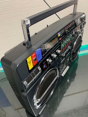 LASONiC TRC-931 Vintage Boombox Dual Cassette AM FM Radio