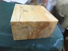 MM-SPALTED MAPLE DELUXE KNIFE BLOCK/SCALES/ CALLS/ PEN BLANKS--M--2--