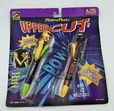 1997 UpperCut PowerPenz Yes! Gear Boxing Fight Robot Pens Rock em Sock Em Game