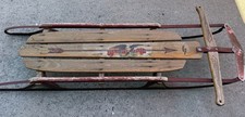 Unrestored Flexible Flyer Sled Airline Pursuit No47 Antique Wood Snow Sled 1940s
