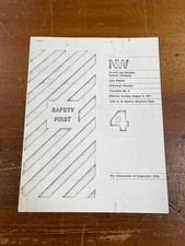 Norfolk & Western Railway Lake Region Pittsburgh Division Timetable No. 4 8/8/71