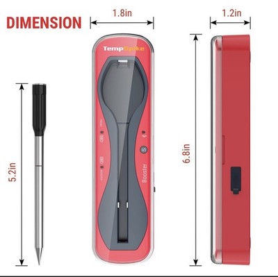 ThermoPro TempSpike TP960W 500FT Bluetooth Wireless Meat Thermometer Grill Oven