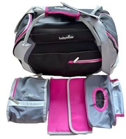 Babymoov Baby Nappy Changing Travel Bag Large With Extras Pink/Grey EXC Freepost