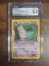 CGC 8.5 NM/MINT Pokemon Dark Slowbro Team Rocket 1st Edition Holo Rare #12