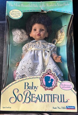 Rare Vintage 1995 African American Baby So Beautiful Doll in Original Box