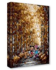 Mickey Mouse Disney Fine Art Jennifer Lanna Ltd Ed 1500 TOC Print Autumn Path