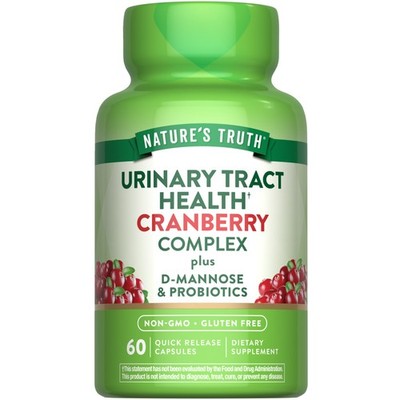 Cranberry Pills | 60 Capsules | Plus D-Mannose & Probiotics | by Nature's Truth