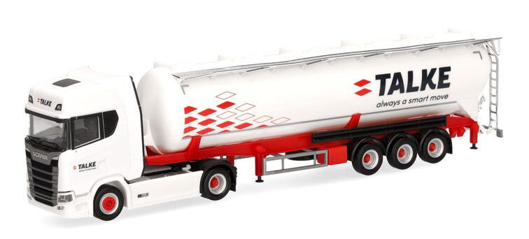 HERPA - SCANIA CS 20 HD 4x2 con cisterna a 3 assi TALKE - 1/87 - HER318235