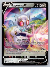 Carta Pokémon Holo Magearna V 128/195 2022 Ultra Rara Tempesta Argento NM
