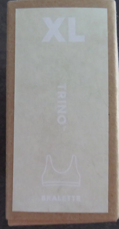 Allbirds Double Layered Merino Wool Blend Trino Bralette Peppercorn Gray Size XL - Image 2 of 4