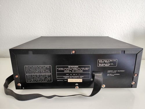 Pioneer CT-470WR Dual Cassetten Tape Deck Hi-Fi Komponente Vintage 90s - Foto 5 di 8