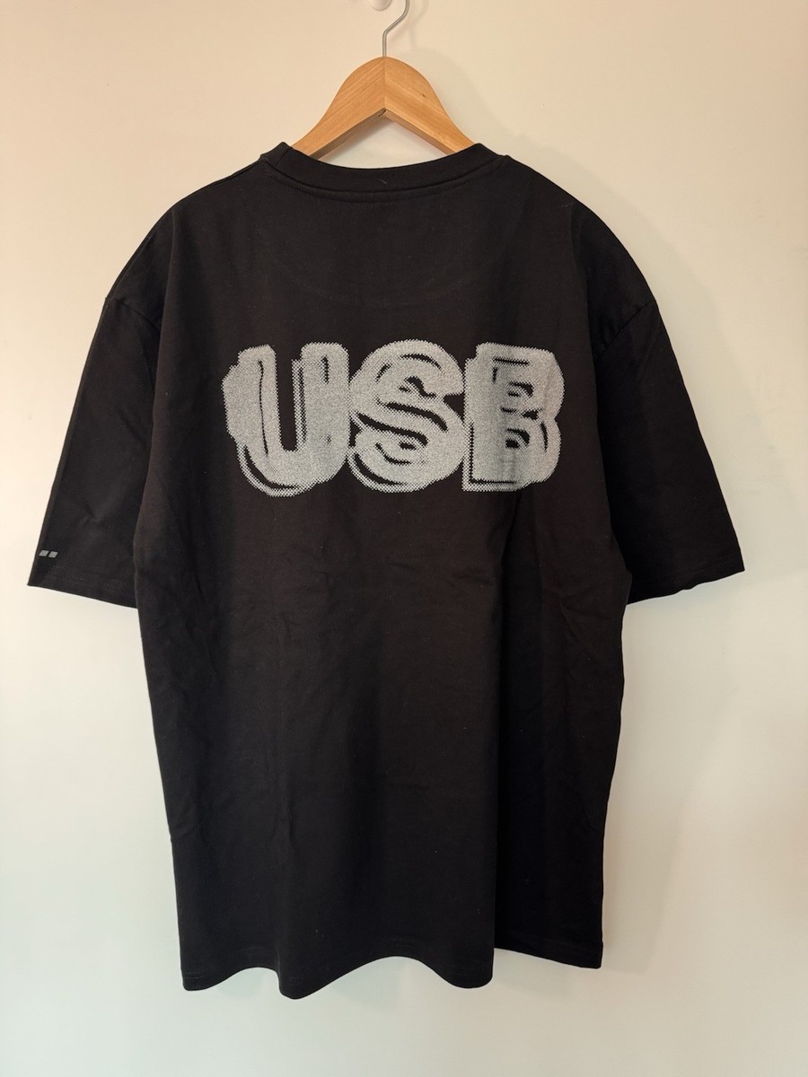 RARE NEW Fred Again.. USB Reflective XL Black Oversized