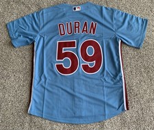 NWT Nike Jhoan Duran Phillies Powder Blue Jersey Size 4XL