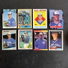 Tom Henke Lot Of 8 Cards –Toronto Blue Jays 2X AS , 1987 AL Saves LDR (TBJ14)