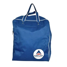 Vintage Delta Air Lines Carry On Travel Bag Tote 80s 90s Luggage Collector USA