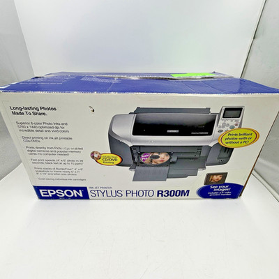 Epson Stylus Photo R300 Digital Photo Inkjet Printer Tested Working SEE VIDEO!