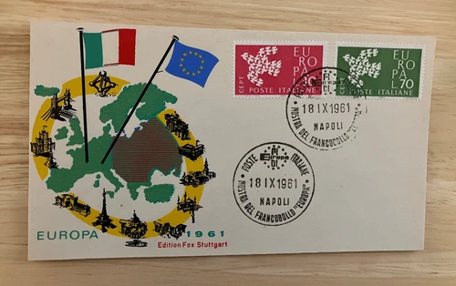 Italy 1961 FDC -- Europa CEPT  -- 100% charity
