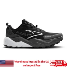 Brooks Caldera 8 Trail-Running Shoes - Men's-Black/Blackened Pearl/White
