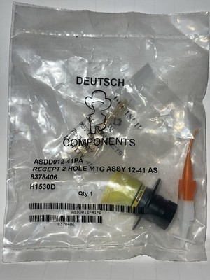 Deutsch ASDD012-41PA Receptacle Connector 2 Hole Mount Panel