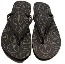 The Nightmare Before Christmas Jack Skellington Flip Flop Slide Sandals 43/44
