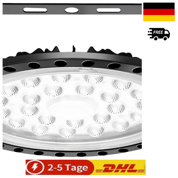 LED Deckenleuchte UFO Industrielle SMD 2835 100W Kalt-image