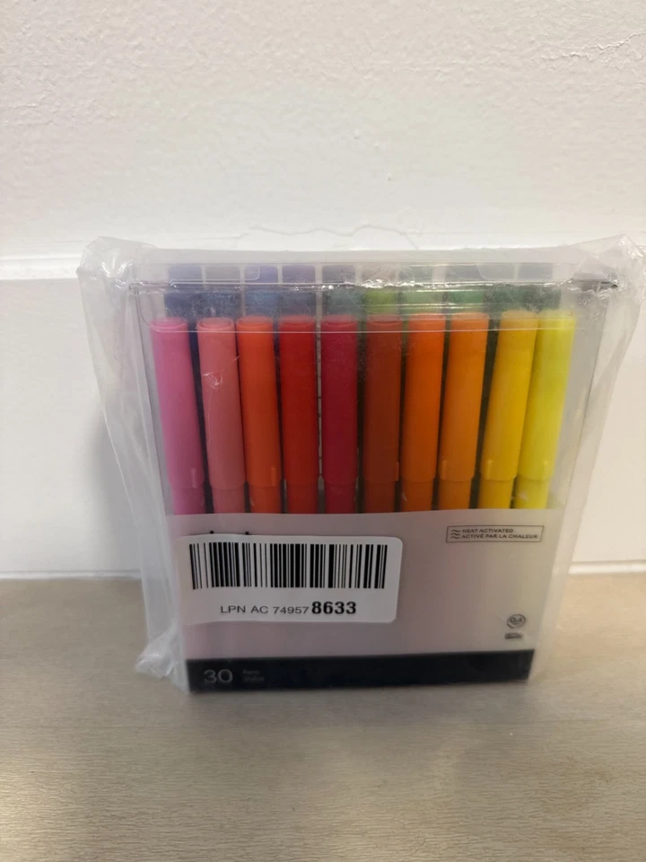 Marcadores de tinta infusible Cricut 0,4 mm Ultimate Set paquete de 30 - usados - caja dañada Foto 2 de 3