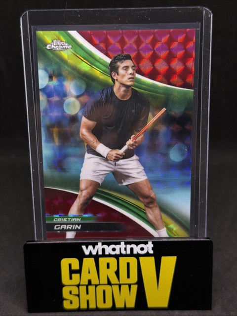 2025 Topps Chrome 🎾 Cristian Garin #170 Geometric Red Refractor # /5