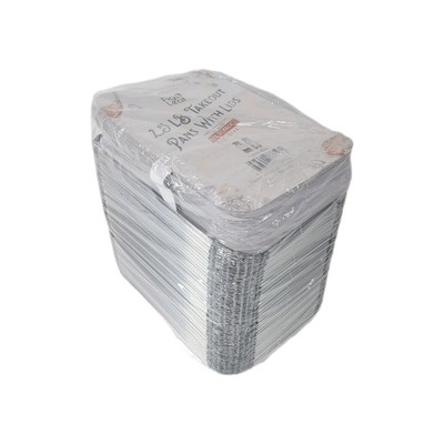 Fig & Leaf Premium 2.5-LB 8.6 x 6.1x 2'' Silver 120 Pack 1050ml Baking Pan 