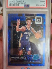 2022 Donruss Optic - Dyson Daniels Rookie Fast Break Blue 1/49 - Graded PSA