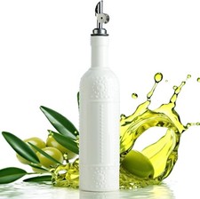 Olive Oil Dispenser Bottle with Spout, 17 OZ Oil Dispenser for Kitchen, Ceramic