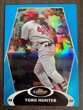 2008 Topps Finest Torii Hunter #53 Blue Refractor Anaheim Angels serial /299