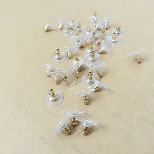 Rubber Clear Stopper Plugs Earring Pads Ear Stud Backs Earring Back Stoppers - Picture 7 of 13