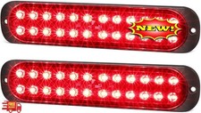 Luces LED para remolque de 7,5 pulgadas con carcasa de aluminio y lente roja fu