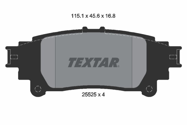 Bremsbelagsatz FÜR Lexus GS ( L1 ), Lexus IS III ( E3 ) - Textar 2552501-image