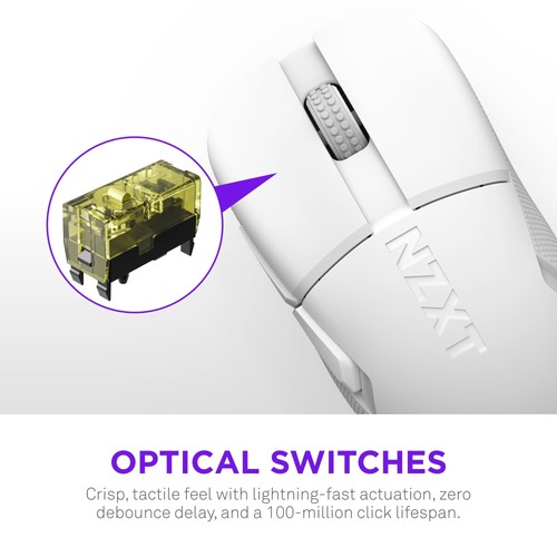 NZXT Lift Elite Wireless Gaming Mouse - Ultra-Lightweight 57 g - 4K/8K Pollin... - 第 6/9 張圖片