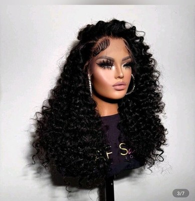 Deep Wave Lace Front Wigs Human Hair 13x6Curly Wig Human Hair 200% Density