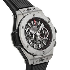 HUBLOT Big Bang Unico Titanium 411.NX.1170.RX Matte black skeleton WATCH 722793 3