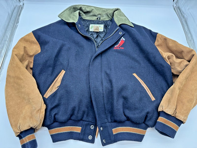 Vintage Roots Canada NHL Hockey Varsity Jacket XL Wool Leather Bomber