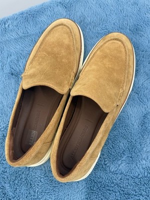 Allen Edmonds Burke Men\'s Tan Suede Slip-On Loafers size 12 E Allen Edmonds Burke Tan Brown Suede Leather Slip On Loafers  main image 4