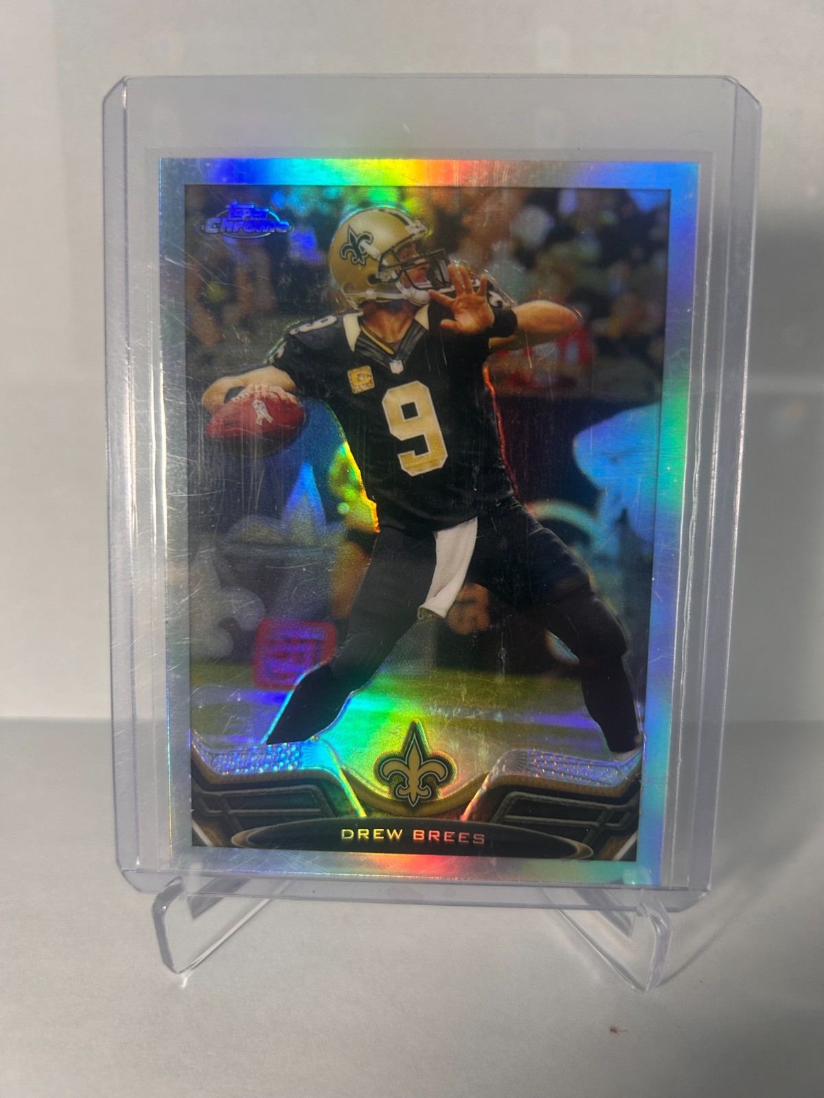 2013 Topps Chrome Refractors Drew Brees #25 Saints