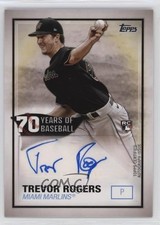 2021 Topps 70 Years of Baseball Series 2 Trevor Rogers #70YA-TR Auto 1o3k