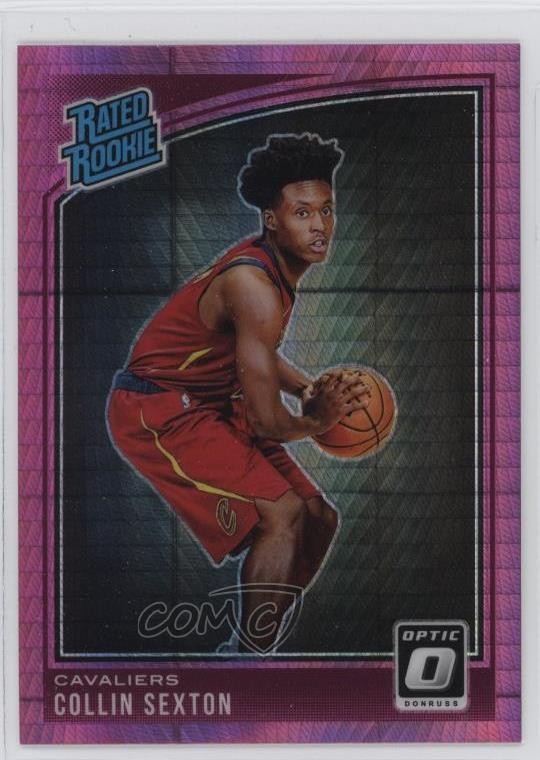 2018 Panini Donruss Optic Rated Rookie Pink Hyper Prizm Collin Sexton #180 1o3q